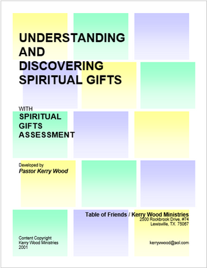Understanding and Discovering Spirit Gifts (PDF)